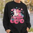 Mermaid Unicorn Monster Truck Birthday Party Monster Truck Sweatshirt Gifts for Him