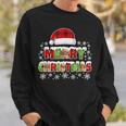 Merry Christmas Buffalo Plaid Xmas Sweatshirt Gifts for Him