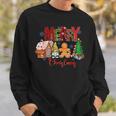 Merry Christmas Candy House Lemon Gnome Gingerbread Pajamas Sweatshirt Gifts for Him