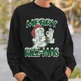 Merry Rizz-Mas Santa Christmas Sweatshirt Gifts for Him