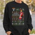 Merry Swishmas Ugly Christmas Sweater Basketball Xmas Pajama Sweatshirt Gifts for Him