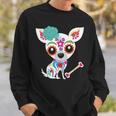 Mexican Sugar Skull Chihuahua Sweatshirt Gifts for Him