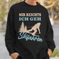 Mir Reichts Ich Geh Skiing Winter Sports Sweatshirt Geschenke für Ihn