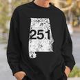 Mobile Area Code 251 State Of Alabama Hometown Souvenir Sweatshirt Gifts for Him