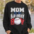 Mom Baseball Birthday Boy Family Baller B-Day Party Sweatshirt Gifts for Him