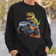 Monster Truck Dinosaur Birthday Party Monster Truck Boy Sweatshirt Gifts for Him