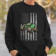 Monster Truck Are My Jam American Flag Usa Patriotic Sweatshirt Gifts for Him