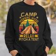 Morning-Wood Camp Relax Pitch A Tent Carpenter Lumberjack Sweatshirt Gifts for Him