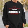 Morris Surname Last Name Family Team Morris Lifetime Member Sweatshirt Gifts for Him