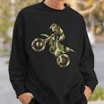 Motocross Dirt Bike Racing Camo Camouflage Boys Sweatshirt Gifts for Him