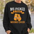 Ms Warrior Ms Picked A Fight Multiple Sclerosis Awareness Sweatshirt Gifts for Him