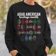 National Arab Heritage American Month Arabic Flags April Sweatshirt Gifts for Him