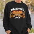 National Hot Dog Day Hotdog Sweatshirt Gifts for Him