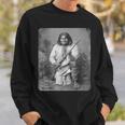 Native American Geronimo IndianVintage PrintT Sweatshirt Gifts for Him