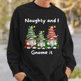 Naughty And I Gnome It Christmas Family Matching Pjs Gnome Sweatshirt Gifts for Him