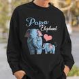 Niedliche Papa Elefant Schwangerschaftsankündigung Babyparty Sweatshirt Geschenke für Ihn