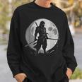 Ninja Moon Fases Samurai Japón Anime Manga Retrointage Camisa de entrenamiento Regalos para él