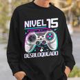 Nivel 15 Desbloqueado Cumpleaños 15 Años Camisa de entrenamiento Regalos para él
