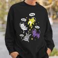 Nonbinary Space Kittens Cats They Them Enby Ally Lgbt Pride Sweatshirt Gifts for Him