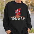 Norwayiking Ship Norge Flag Sweatshirt Geschenke für Ihn