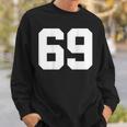 Number 69 Print On Back Only Cotton Team Jersey Sweatshirt Gifts for Him