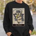 Occult Plague Doctor Tarot Card Black Death Baphomet Devil Sweatshirt Gifts for Him