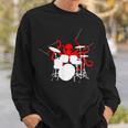 Octopus Playing Drums Drummer Musician-Octopus Lover Sweatshirt Gifts for Him