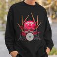Octopus Playing Drums Music Musician Band Octopus Drummer Sweatshirt Gifts for Him