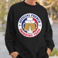 Official French Drinking Team Flag Of France Beer Sweatshirt Gifts for Him