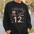 Official Pre-N 12 Rose Theme Girl's 12Th Birthday Party Sweatshirt Gifts for Him