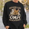 Offizielles Oma Schlaf Französische Bulldogge Sweatshirt Geschenke für Ihn