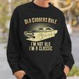Old Codgers Rule-Classic Muscle Car Garage Sweatshirt Gifts for Him