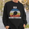 Old Schmetterhand Ping Pong Lustiges Tischtennis Sweatshirt Geschenke für Ihn