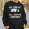 One Does Not Simply Anger A Redhead Meme Ginger Sweatshirt Gifts for Him