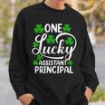 One Lucky Assistant Principal St Patrick's Day Sweatshirt Gifts for Him