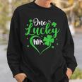 One Lucky Mr Engagement Wedding Groom Couple Matching Sweatshirt Gifts for Him