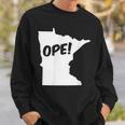 Ope Minnesota State Outline Silhouette Wholesome Sweatshirt Gifts for Him
