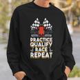 Open Wheel Formula Racing Car Practice Qualify Race Repeat Sweatshirt Gifts for Him