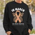 Orange Ribbon Resist The Storm Kidney Cancer Awareness Sweatshirt Gifts for Him