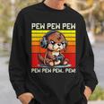 Otter Gamer Pew Video Games Vintage Boys Girls Sweatshirt Gifts for Him