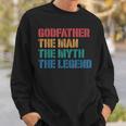 Padrino Hombre Mito Leyenda Ahijado Padrino Camisa de entrenamiento Regalos para él
