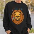 Pansexual Flag Lion Lgbt Pride Month Pan Pride Stuff Animal Sweatshirt Gifts for Him