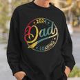 Papa 2024 Wird Geladenater Werden 2024 Retro Dad Est 2024 Sweatshirt Geschenke für Ihn