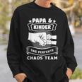 Papa & Kinder Das Perfekte Chaos Team Papa Children's Sweatshirt Geschenke für Ihn