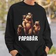 Papa Bärater 3 Kinder Familien Papaatertag Sweatshirt Geschenke für Ihn