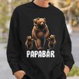 Papa Bärater 3 Kinder Papa Familienatertag Sweatshirt Geschenke für Ihn