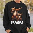 Papa Bärater Tochter Sohn Dabbing Papaatertag Sweatshirt Geschenke für Ihn