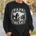 Papa Bear Fishing Adventure Father's Day Sweatshirt Gifts for Him