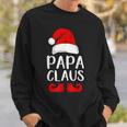 Papa Claus Grandpa Santa Claus Red Christmas Hat Sweatshirt Gifts for Him