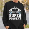 Papaater Spruch Superkräfte Sweatshirt Geschenke für Ihn